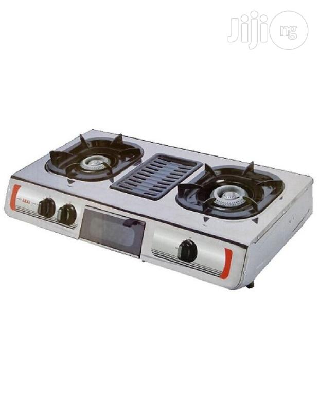 AKAI 2 Hob Table Top Gas Cooker With Grill