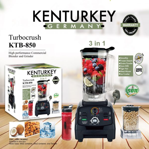 Kenturkey 3-in-1 Blender and Grinder
